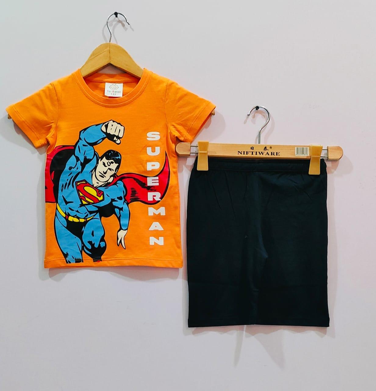 Cool Comfort: Kids' Shirt & Shorts Pair